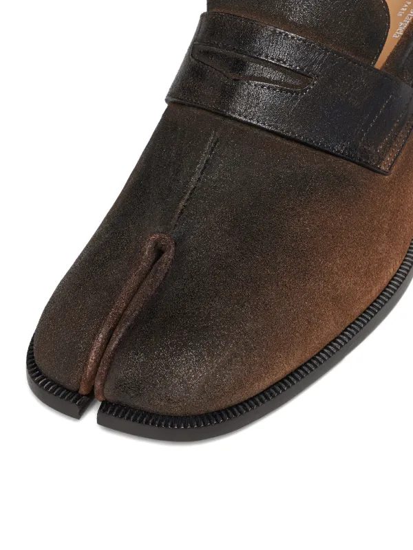 Maison Margiela Tabi ペニーローファー | ブラウン | FARFETCH JP