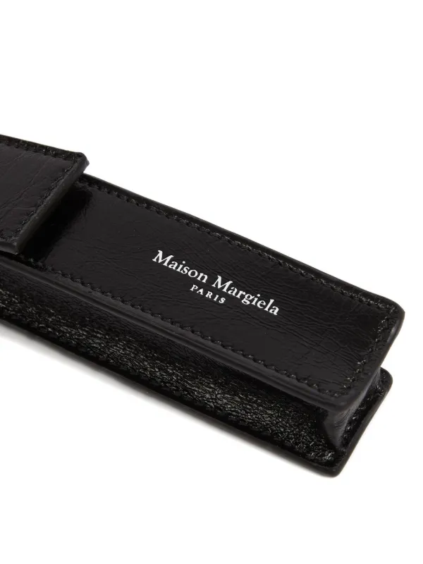 Maison Margiela Flap Vertical Bag Charm | Black | FARFETCH