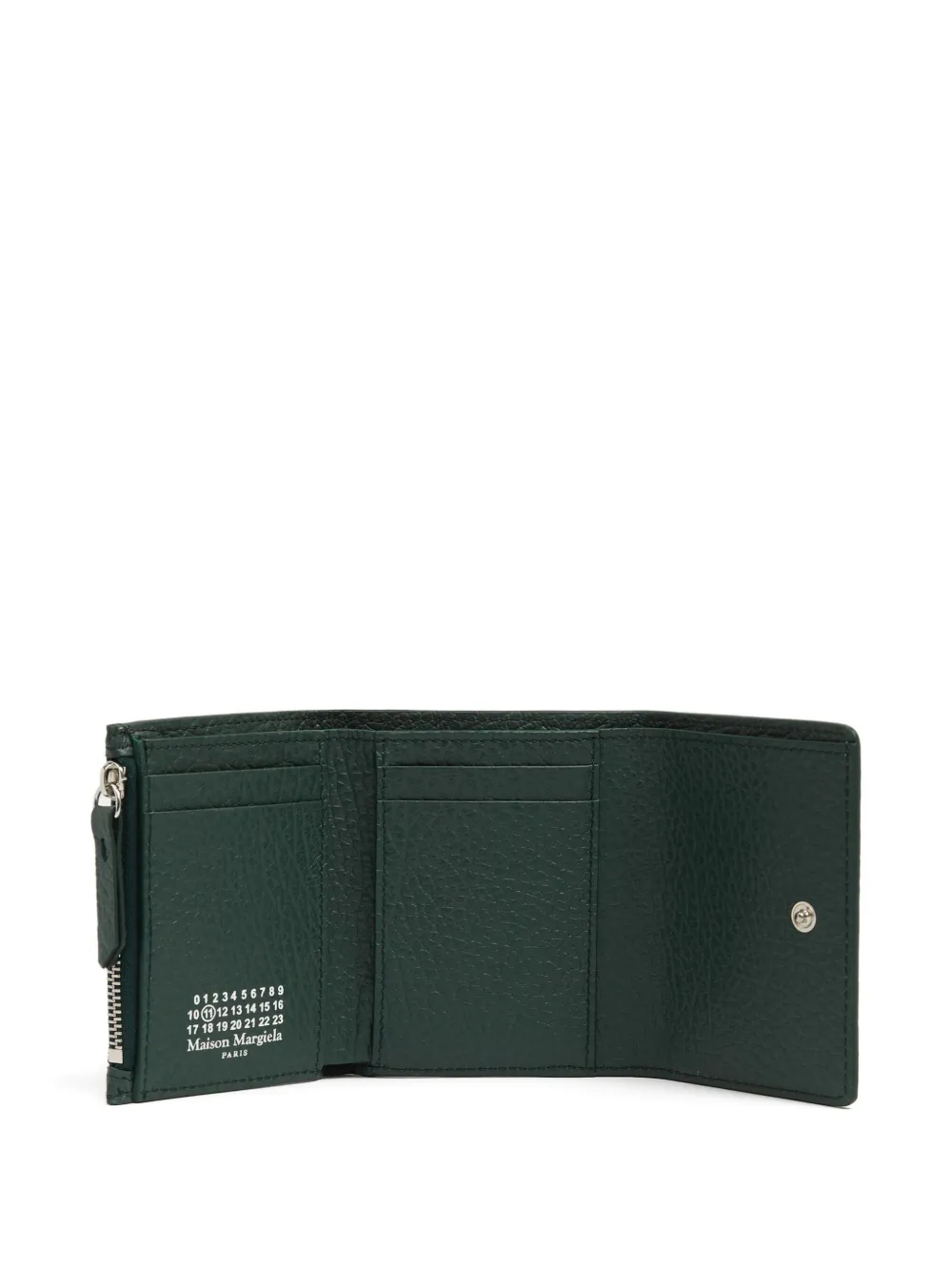 Maison Margiela Four-stitches Wallet In Green