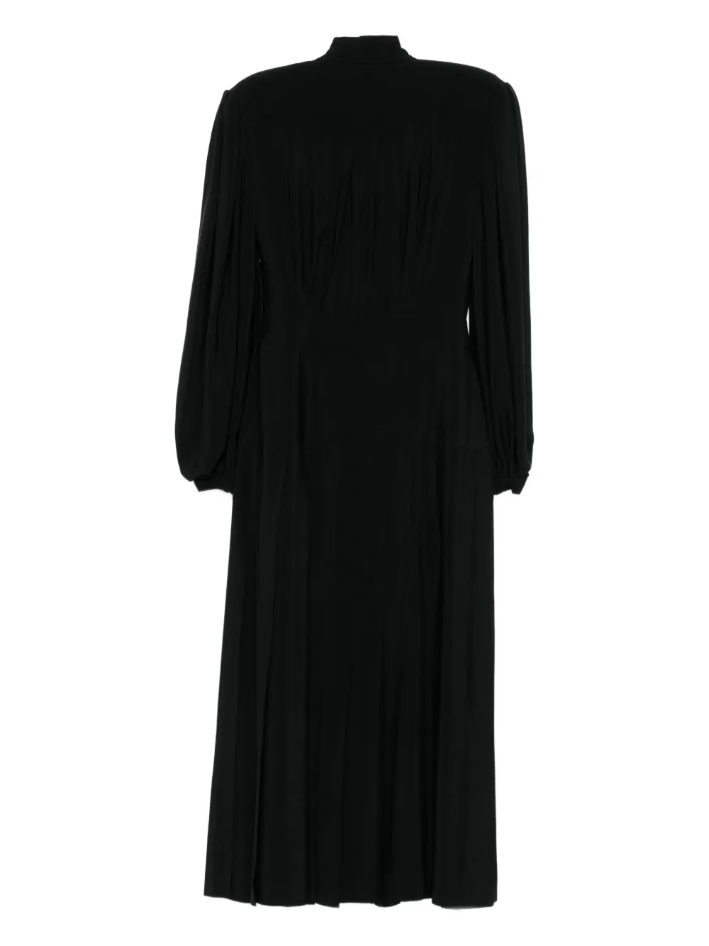 Vivetta pleated midi dress - Zwart