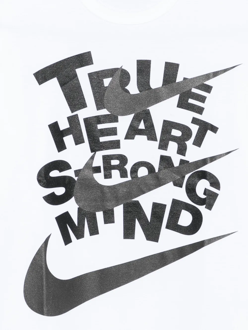 Black Comme Des Garçons T-shirt met tekst Wit