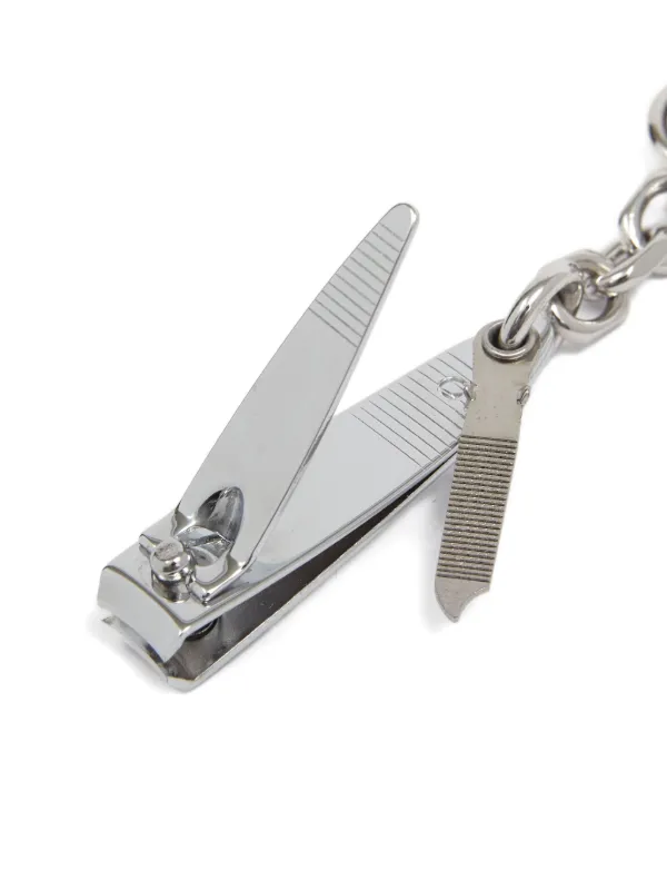Maison Margiela Nail Cutter Keyring | Silver | FARFETCH