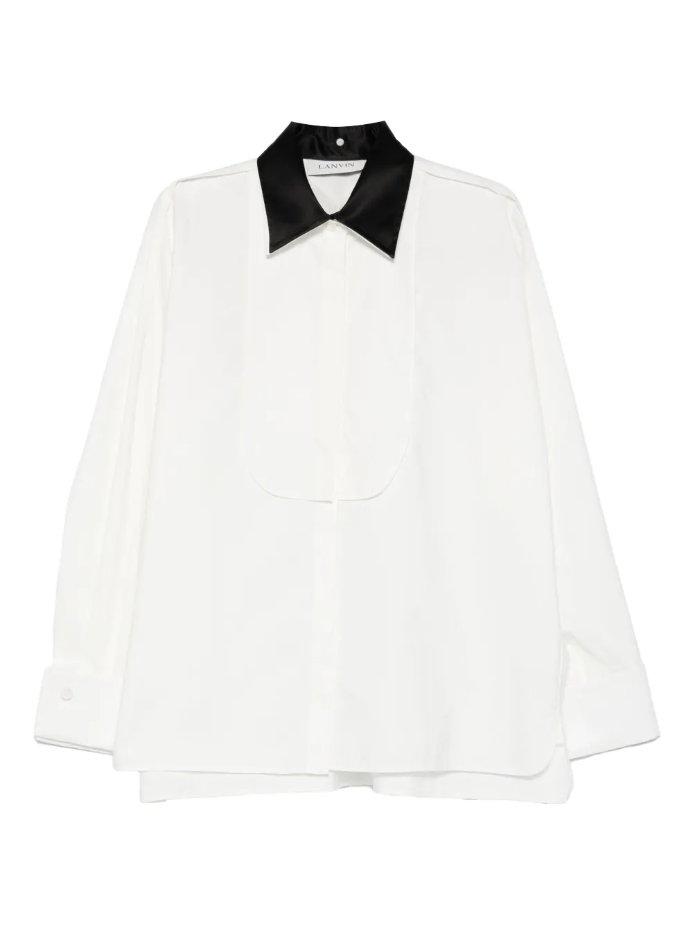 Lanvin contrasting-collar shirt - Bianco