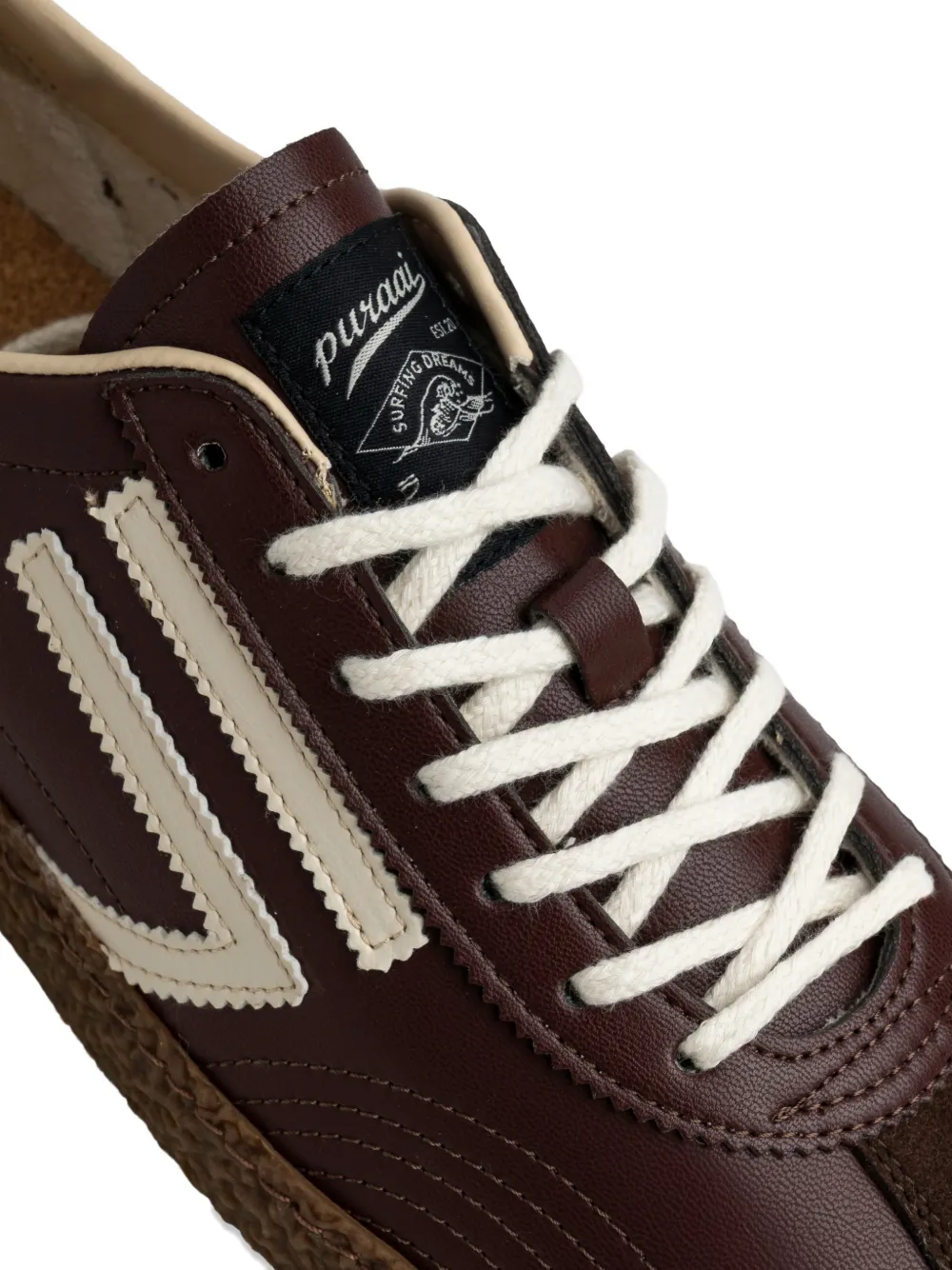 Puraai XS striped panelled sneakers Bruin