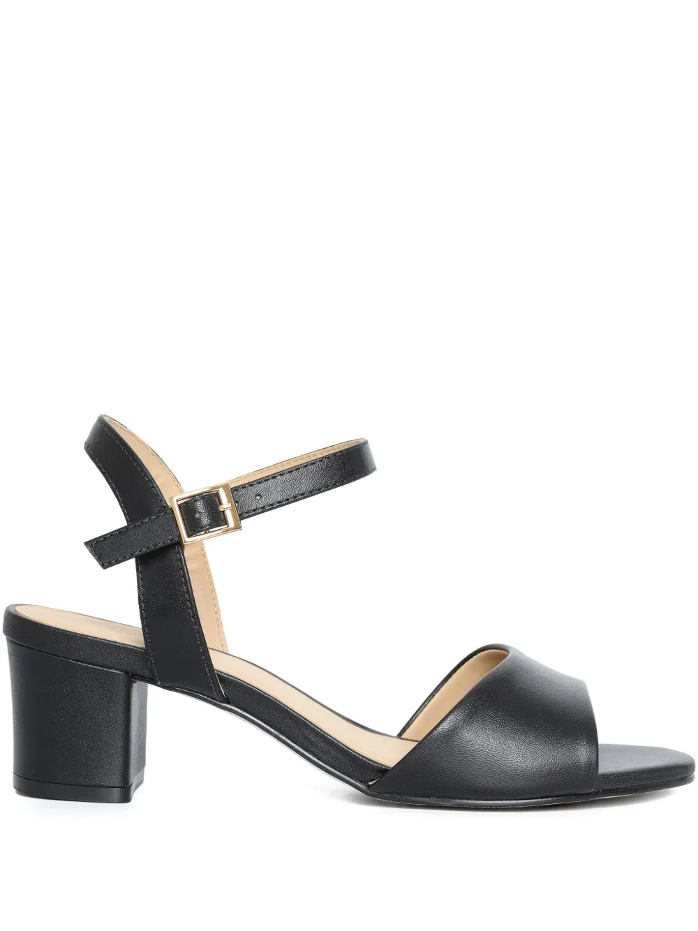 Sarah Chofakian 50mm Capuccino ankle strap sandals Zwart