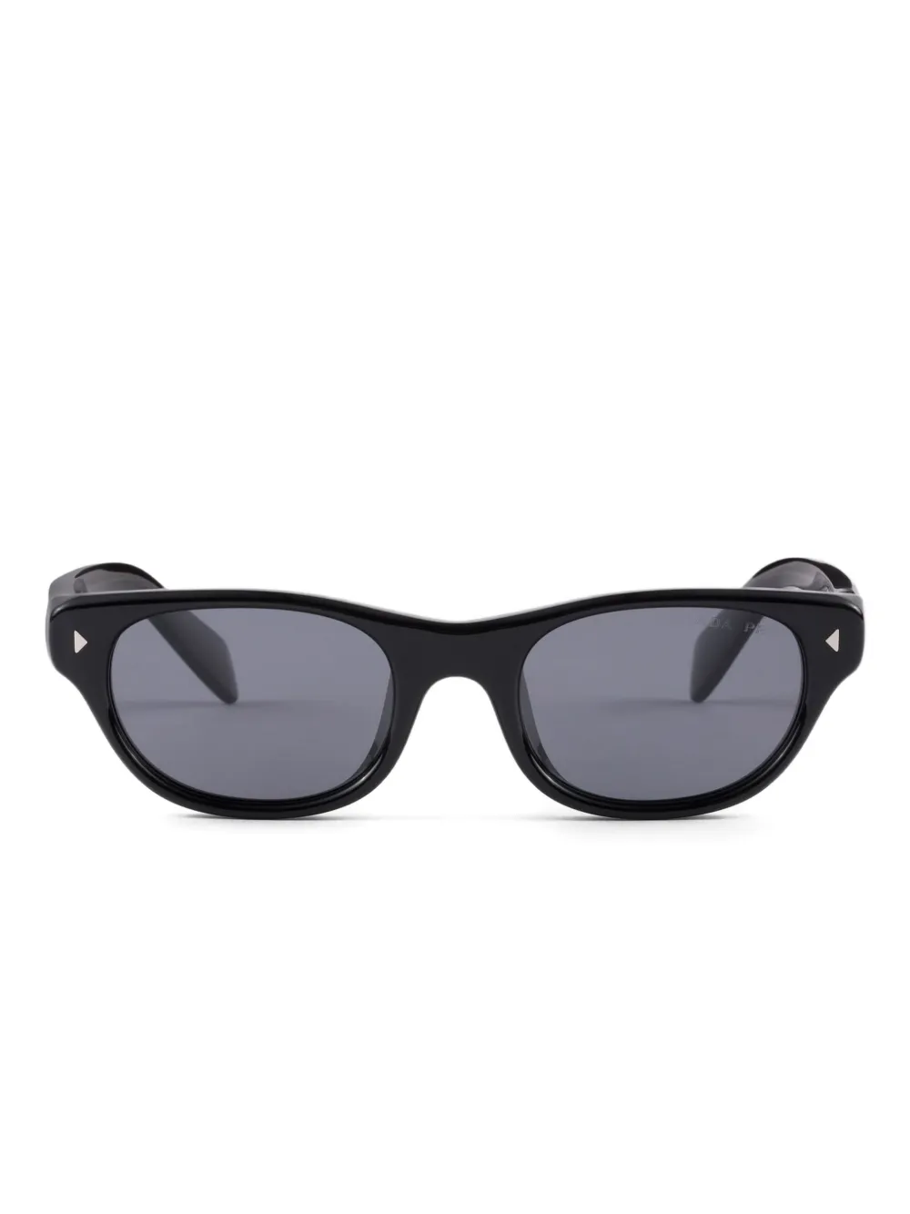 Prada Rivet-detail Sunglasses In Black