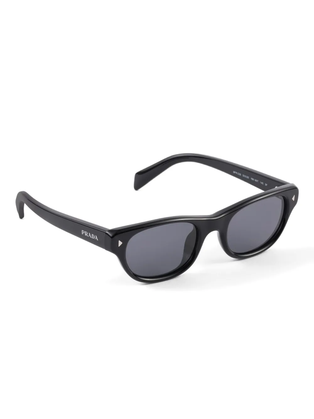 Prada Rivet-detail Sunglasses In Black