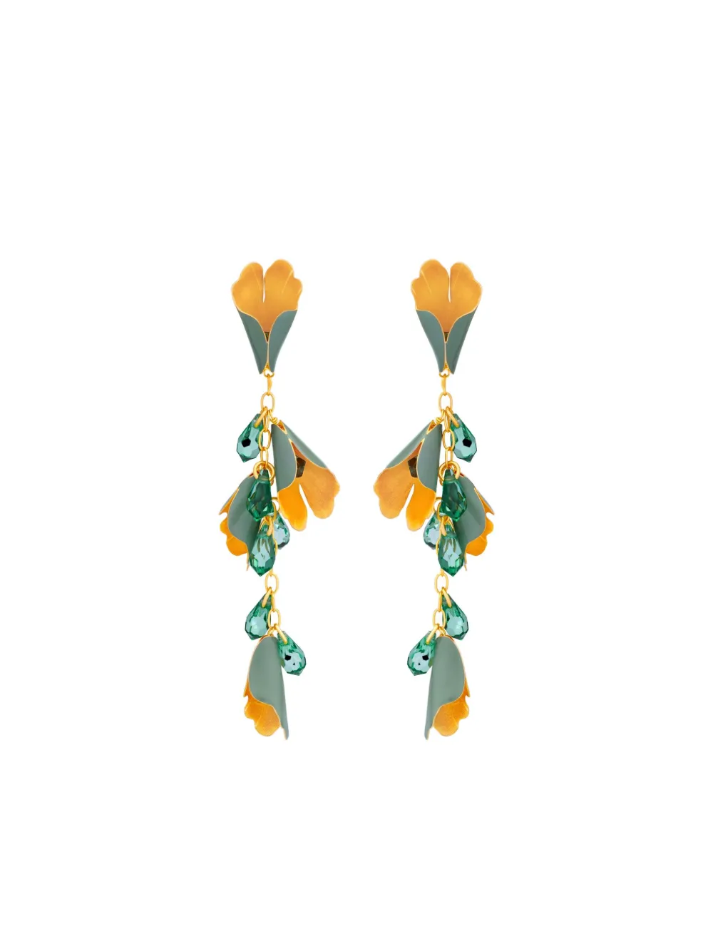 Oscar de la Renta Orecchini pendenti Bellflower - Verde