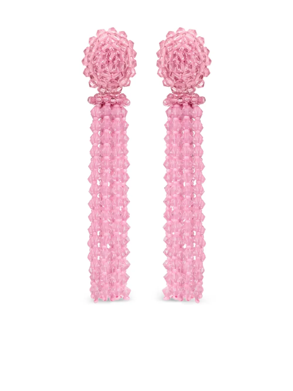 Oscar+de+la+Renta+boucles+d%27oreilles+à+perles+-+Rose