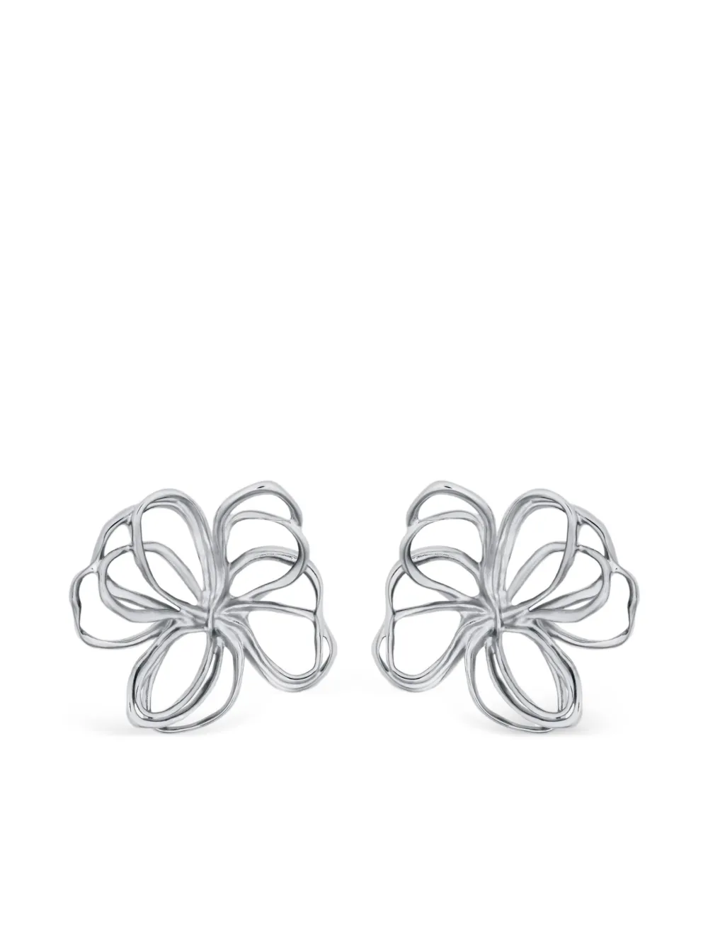 Oscar+de+la+Renta+boucles+d%27oreilles+pendantes+-+Argent