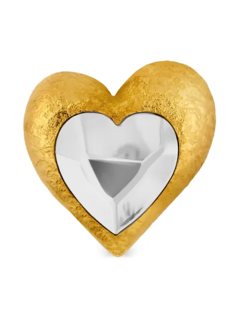 Oscar de la Renta heart brooch