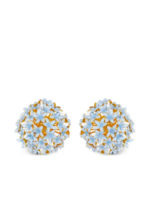 Oscar de la Renta floral earrings