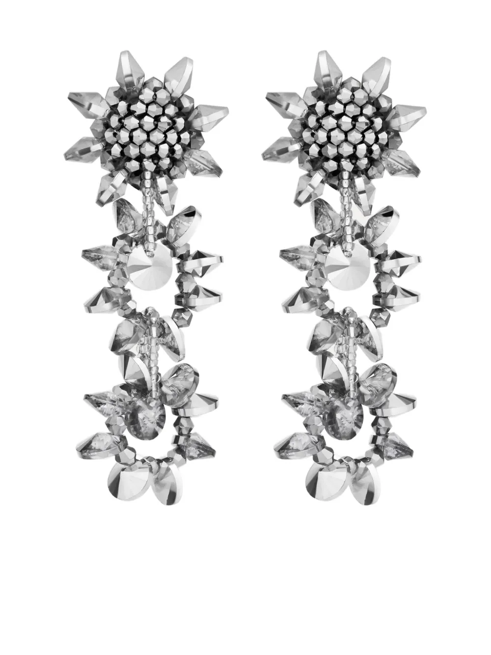 Oscar de la Renta Orecchini con pompon - Argento