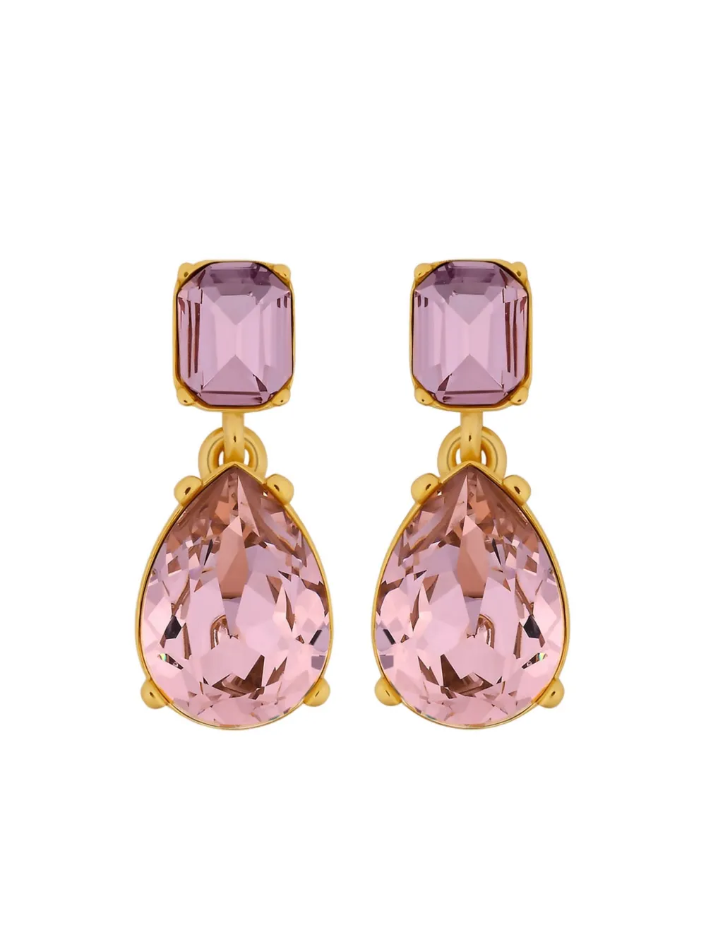 Oscar de la Renta Orecchini con cristalli - Oro