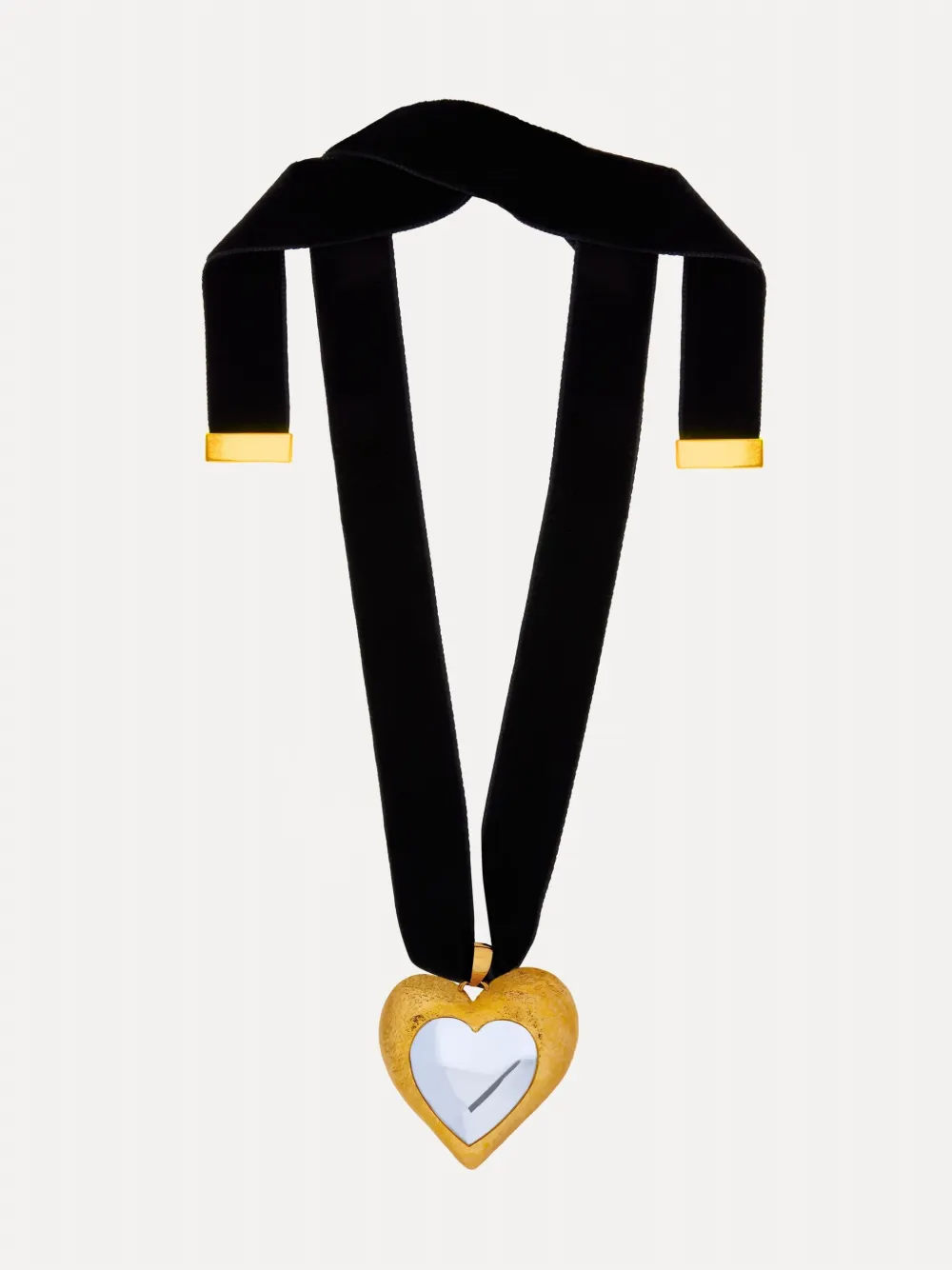 Oscar de la Renta Choker con pendente a cuore - Oro