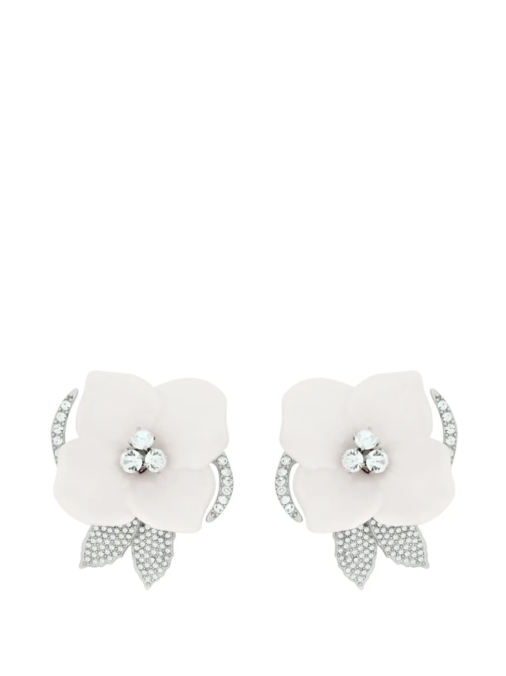 Oscar de la Renta Orecchini a fiore - Argento