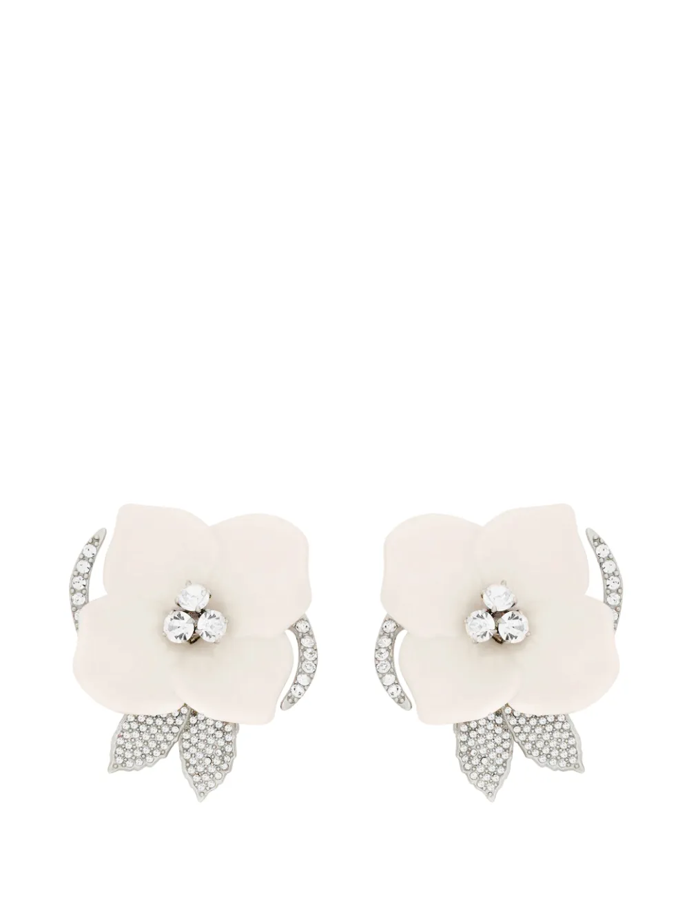 Oscar de la Renta Orecchini a fiore - Argento
