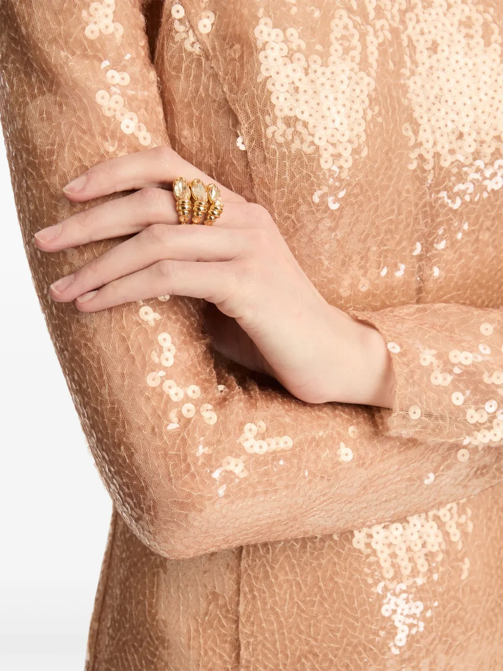 Oscar de la Renta Triple Navette ring - Goud