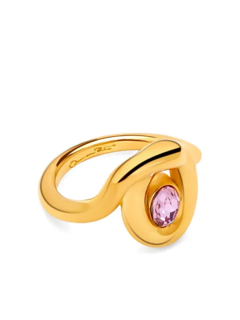 Oscar de la Renta looped oval ring