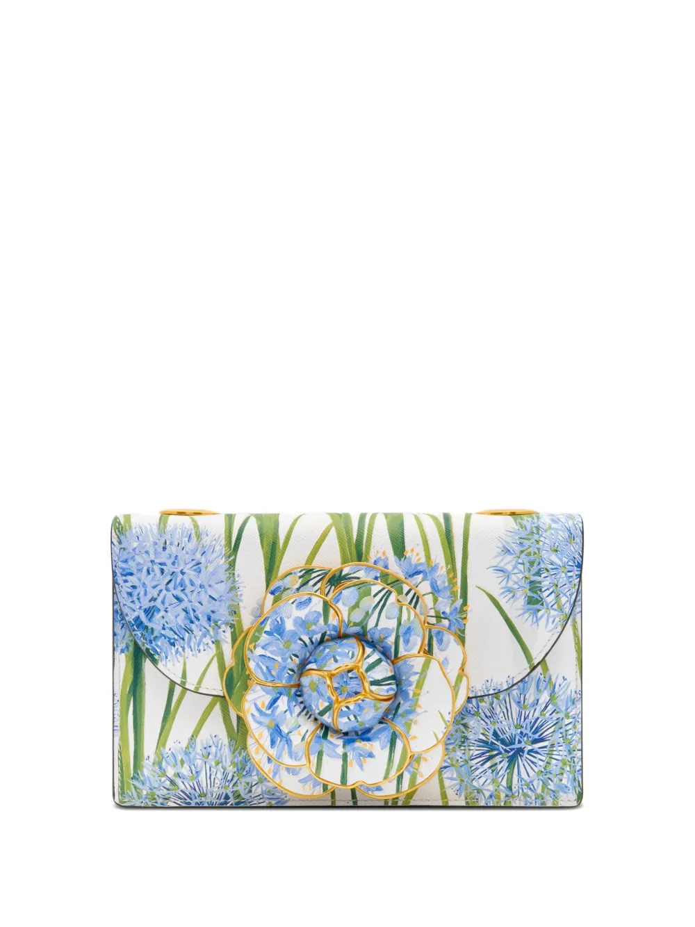 Oscar De La Renta Tro Floral-appliqué Shoulder Bag In Multi