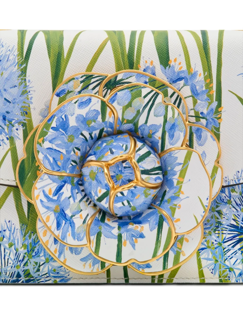 Oscar De La Renta Tro Floral-appliqué Shoulder Bag In Multi