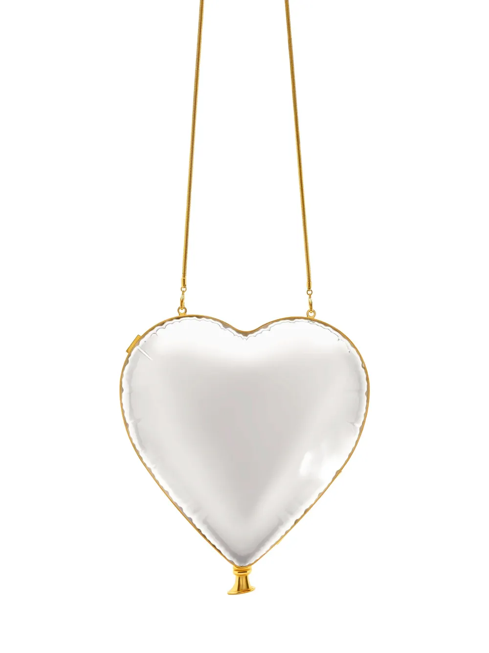 Oscar de la Renta Clutch Heart Ballon con catena - Toni neutri