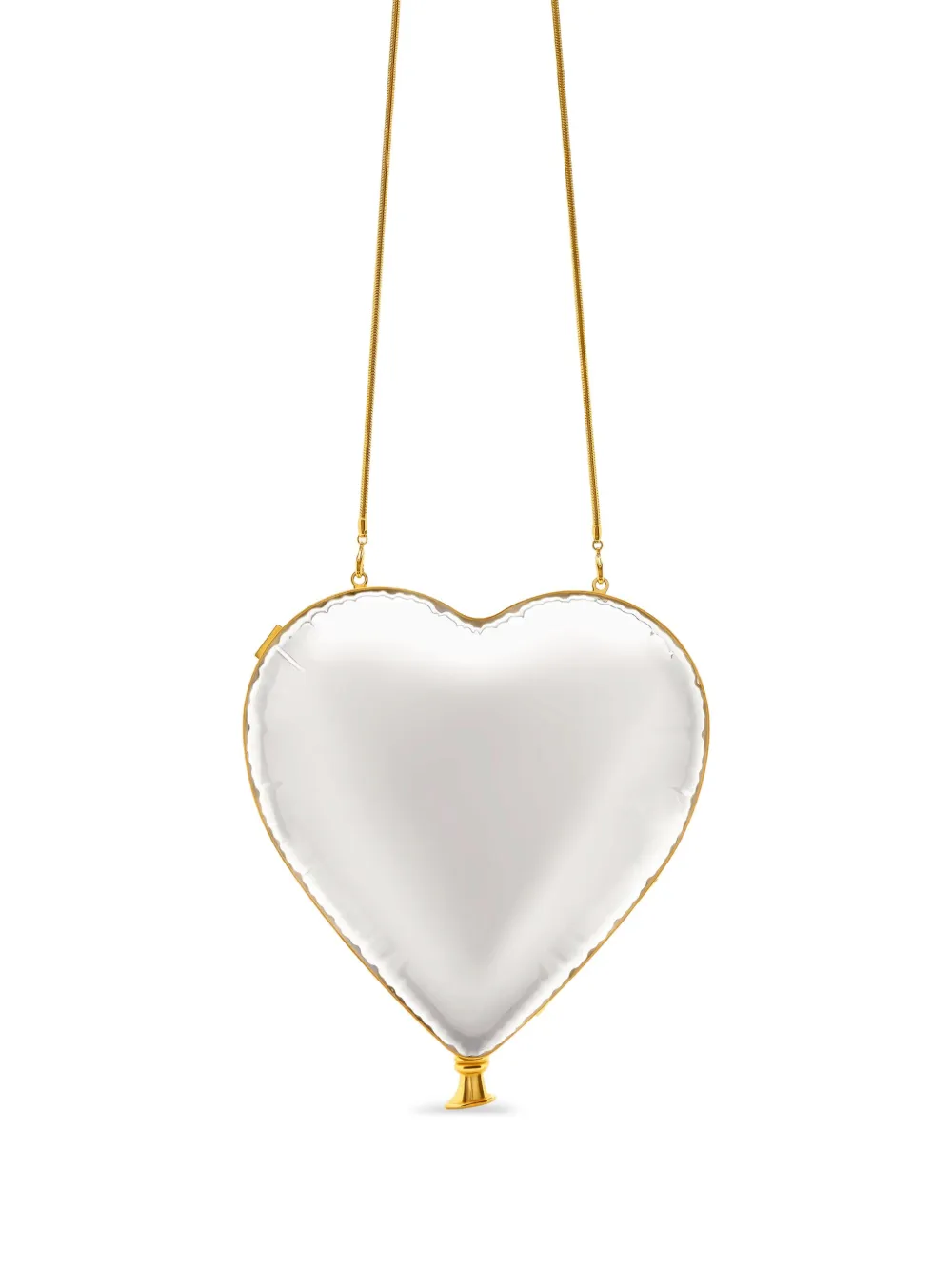 Oscar de la Renta Clutch Heart Ballon con catena - Toni neutri