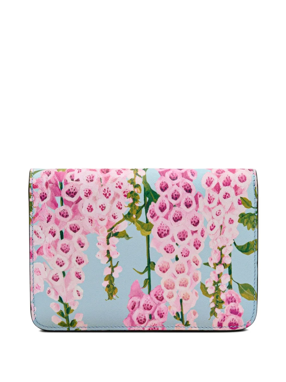 Oscar De La Renta O Pochette Floral Chain Shoulder Bag In Pink