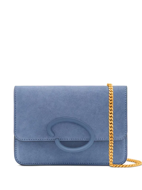 Oscar de la Renta O Pochette Shoulder Bag in Blue