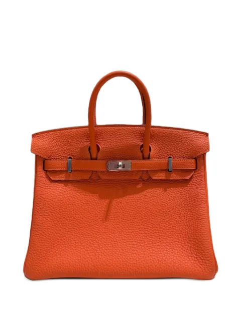 Hermès Pre-Owned 2020 Birkin 25 Togo-leather palladium-hardware handbag