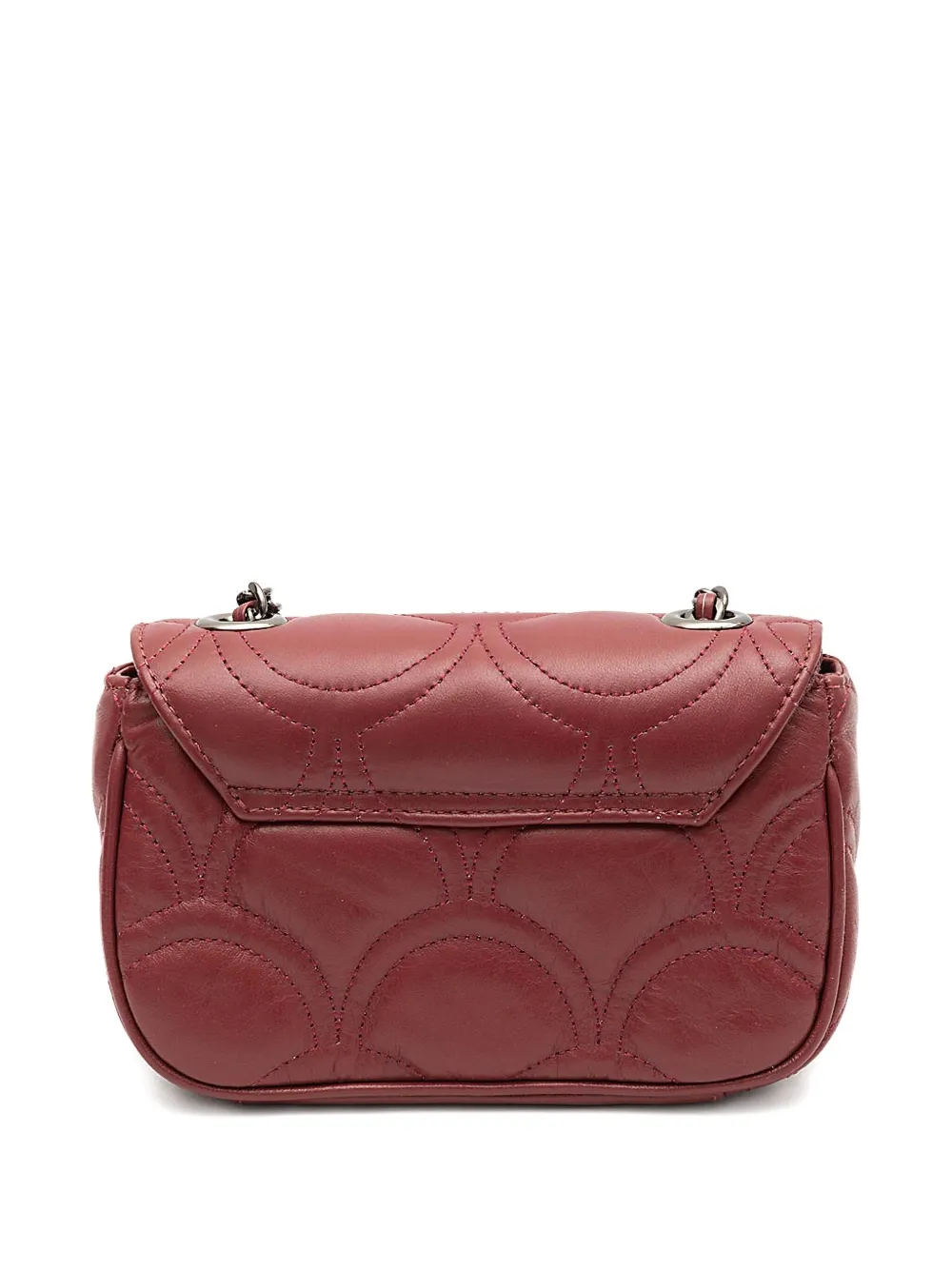 Isla Sirena quilted emblem chain shoulder bag - Rood
