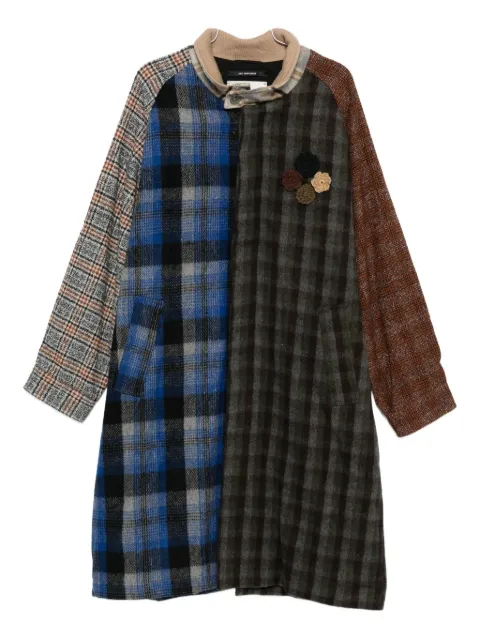 Song For The Mute patchwork-panelled coat