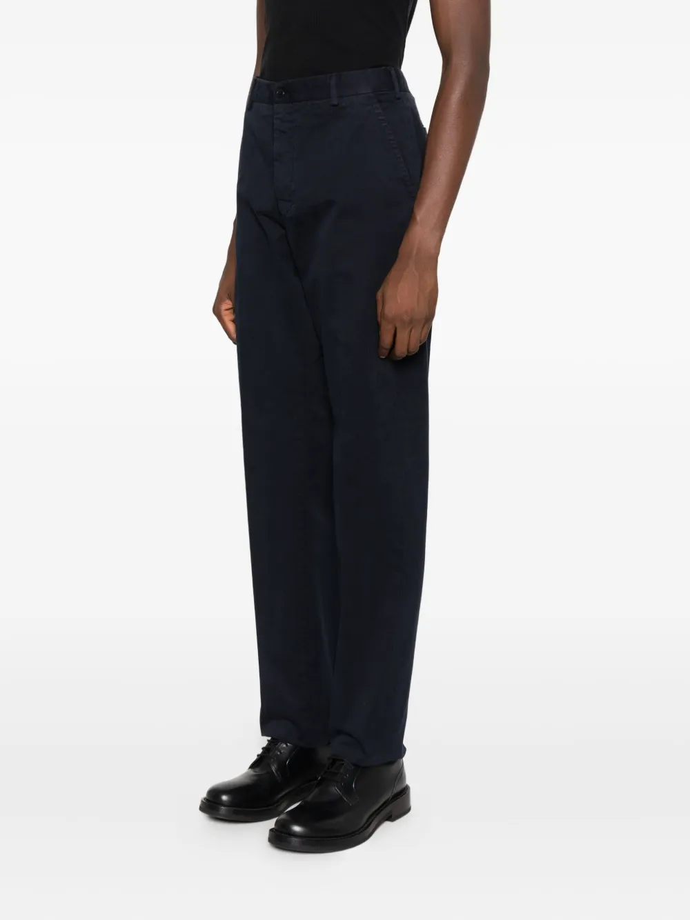 Incotex Stretch-cotton Pants In Blue