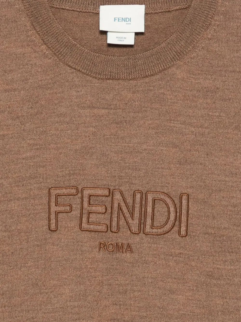 Fendi Kids Wollen trui Bruin