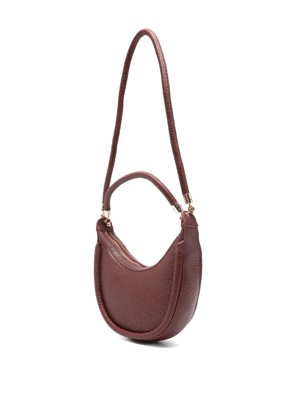 MSGM Kids logo-lettering shoulder bag - Bruin