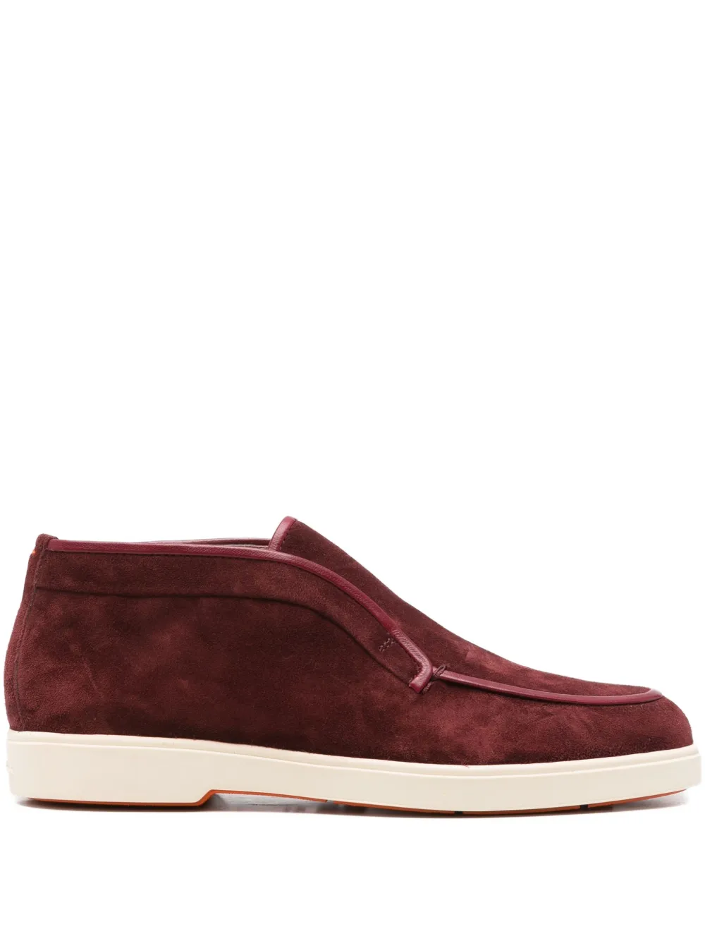 Santoni suede boots Rood
