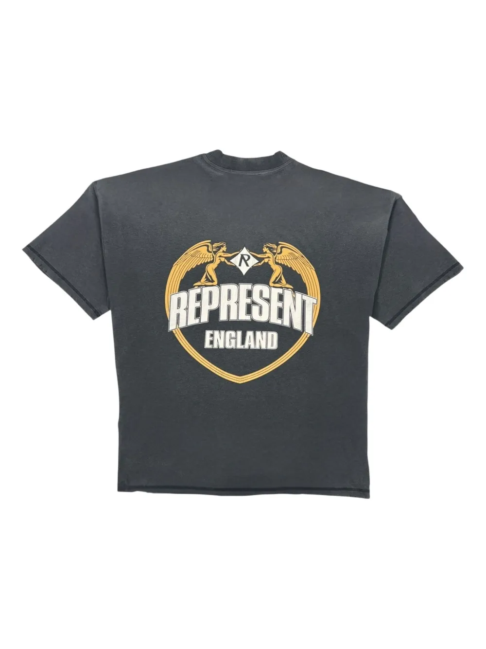 Represent Angel Border T-shirt - Zwart