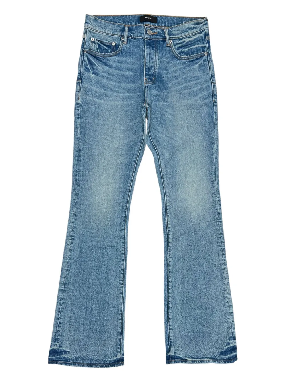 Purple Brand whiskering-effect jeans | Blue | Image 1