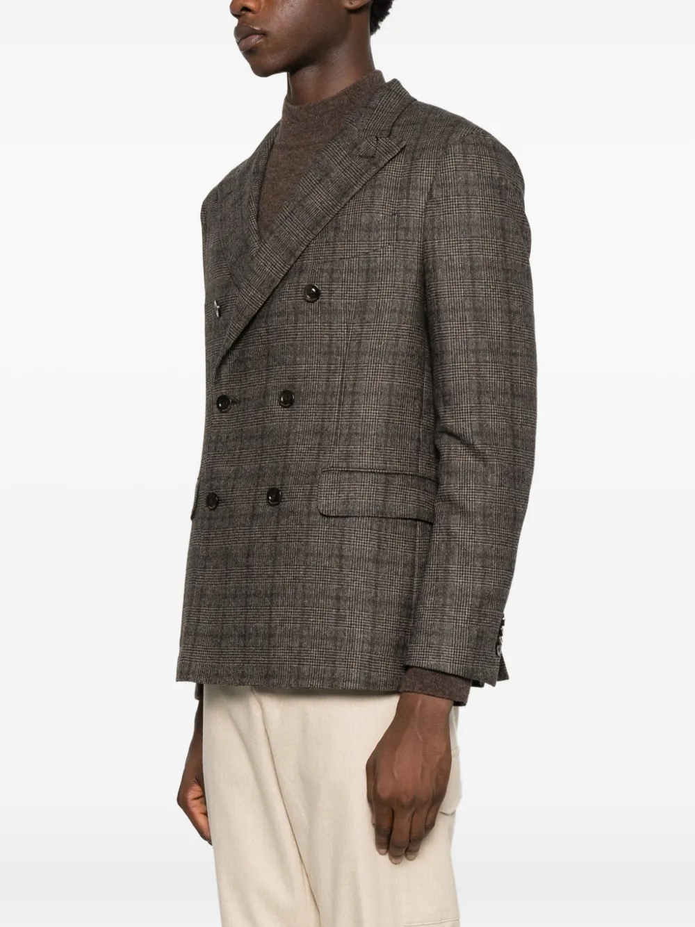 Boglioli Blazer met dubbele rij knopen Bruin