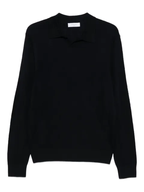 Boglioli polo-collar wool T-shirt 
