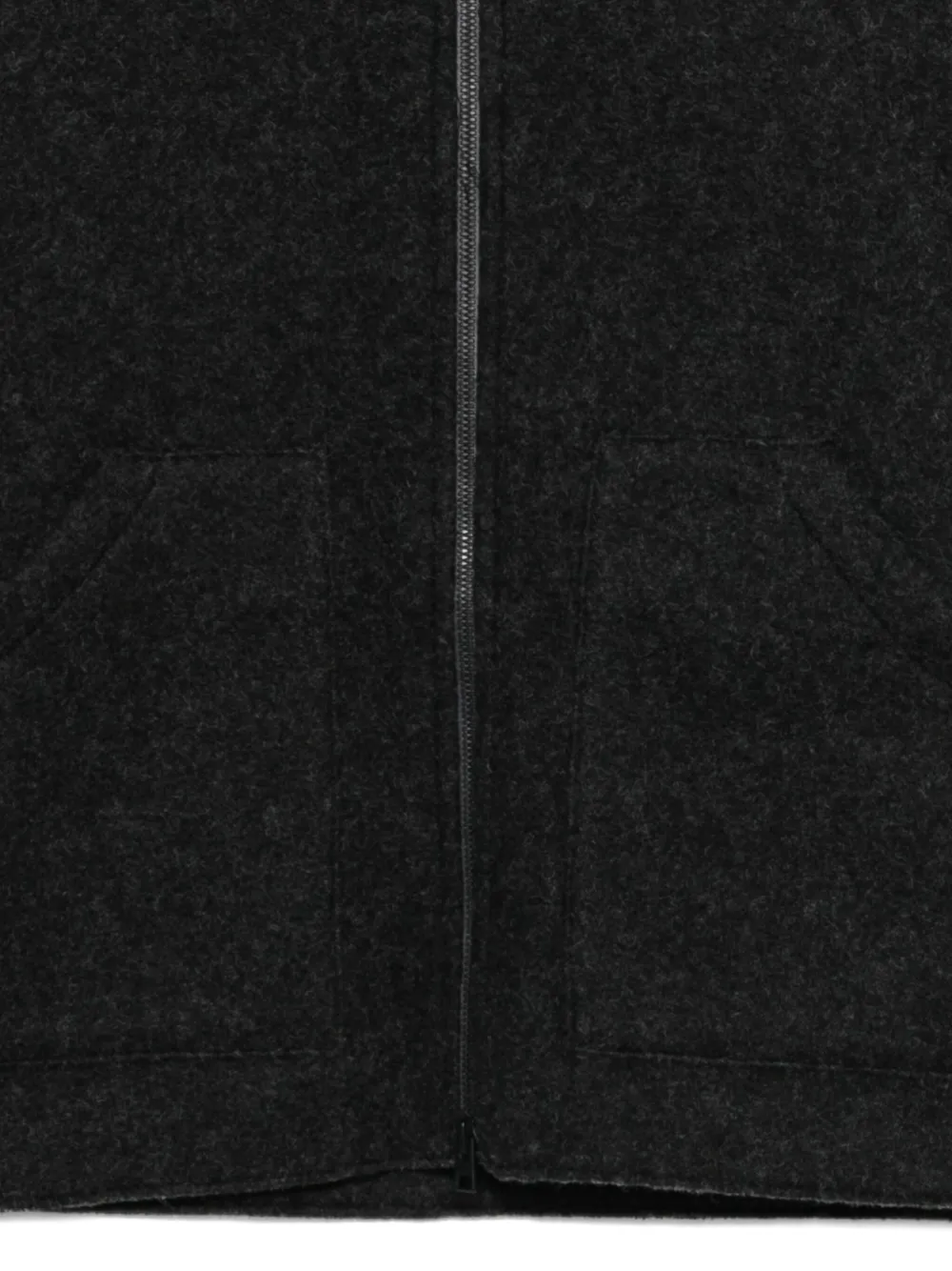 Cenere Zip-up Patch-pocket Vest In Black