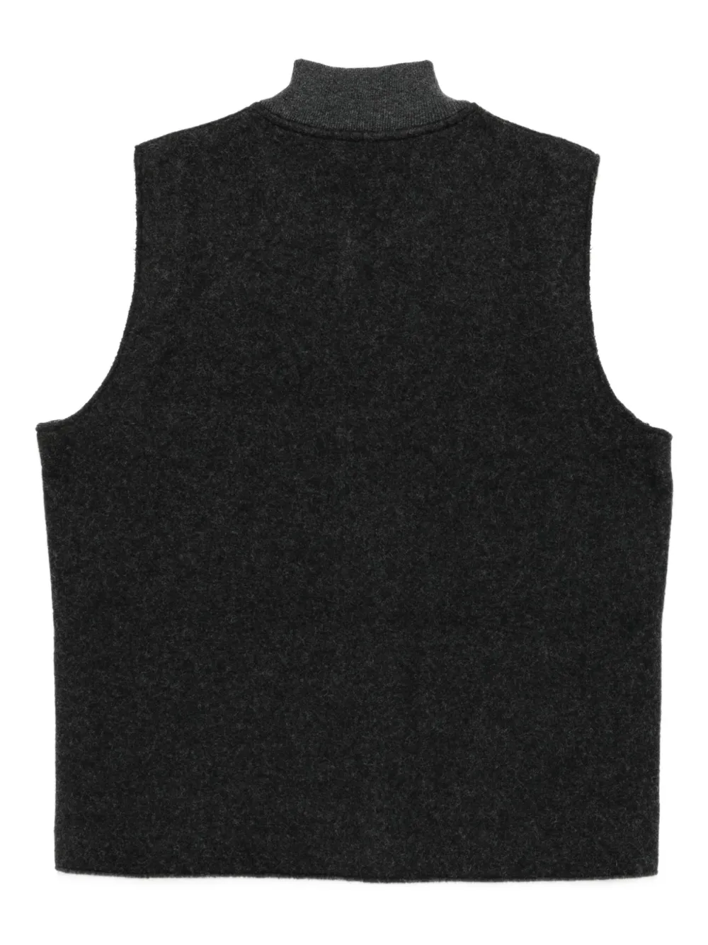 Cenere GB zip-up patch-pocket vest | Vests & Tank Tops | Image 2