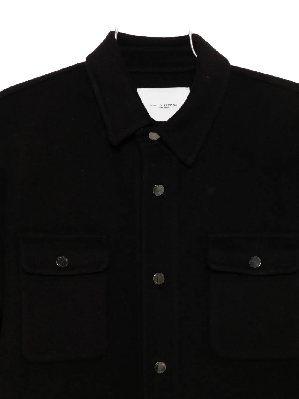 Paolo Pecora Long-sleeved Casual Jacket In Brown
