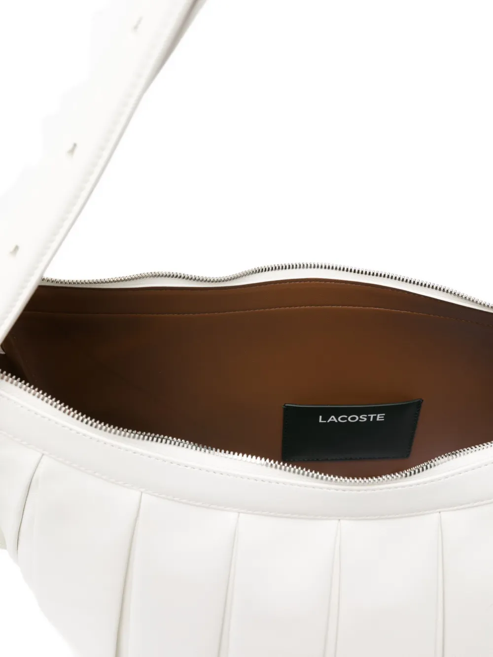 Lacoste Xl Runway Lenglen Shoulder Bag In White