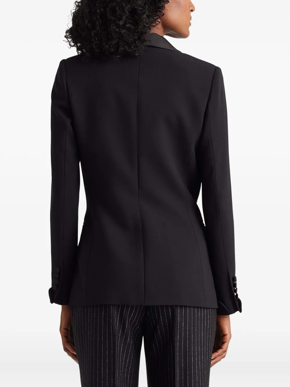  Ralph Lauren Collection Shawl-lapel Wool Blazer - Black 