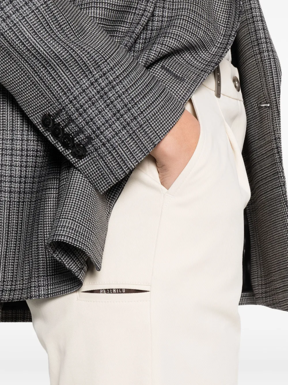 Peserico Straight broek Beige