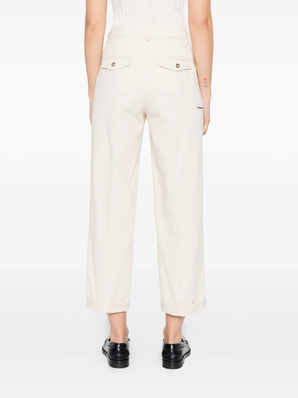 Peserico Straight broek Beige