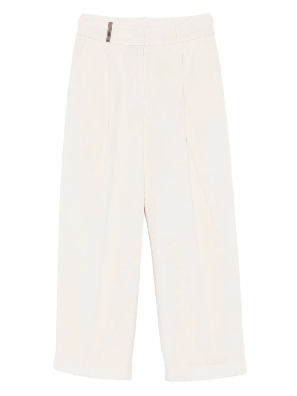 Peserico corduroy tapered trousers | White | Image 1