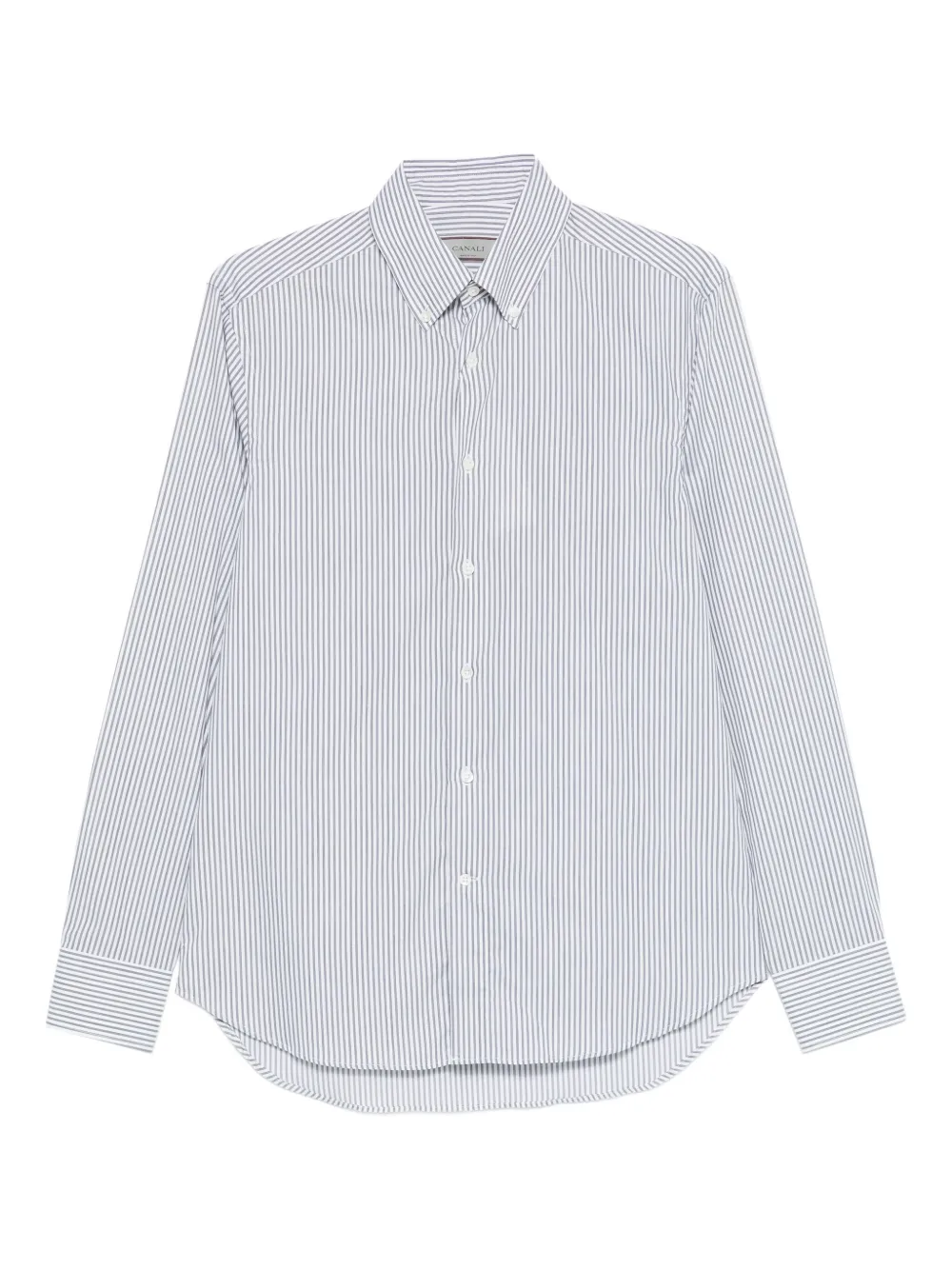 Canali striped-pattern shirt | White | Image 1