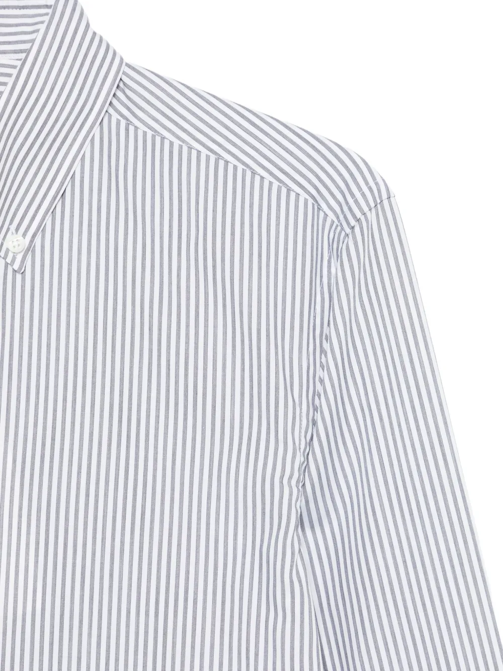 Canali Gestreept overhemd Wit